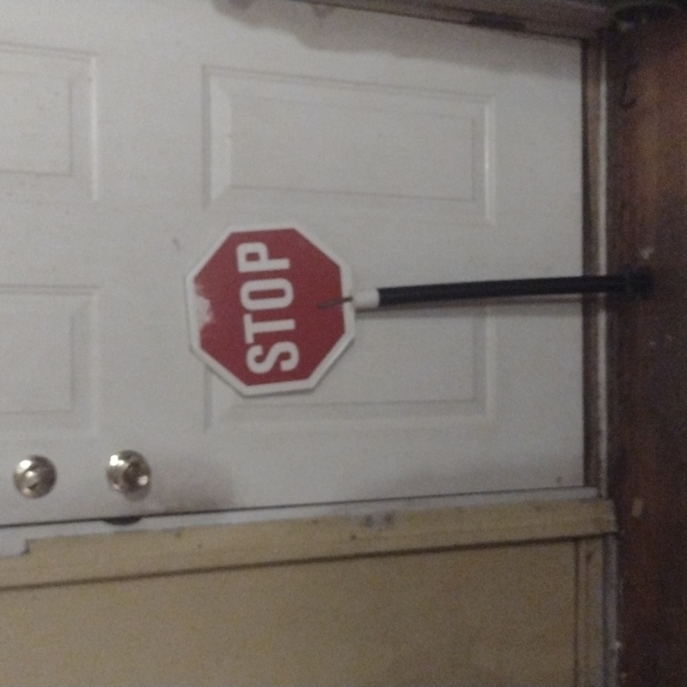 Double Sided Stop Sign